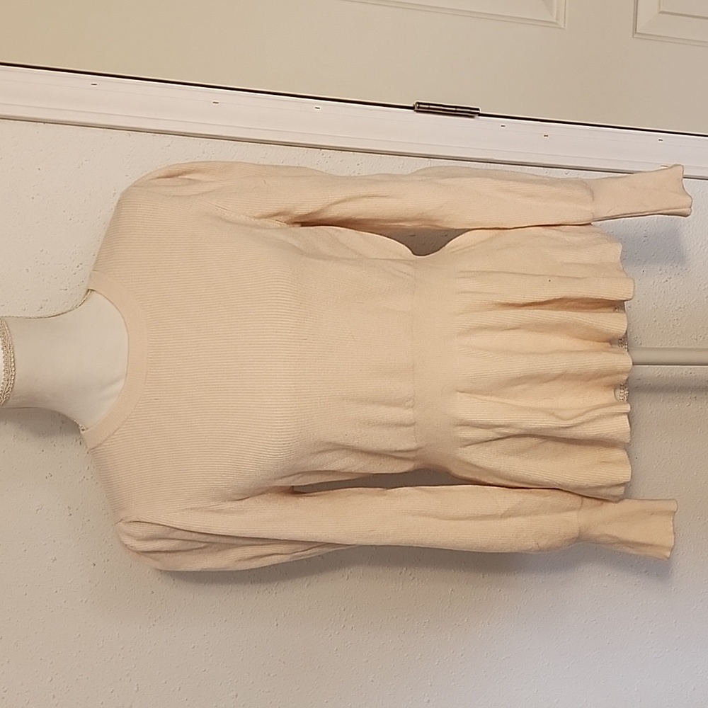 Peplum Long Sleeve Sweater
